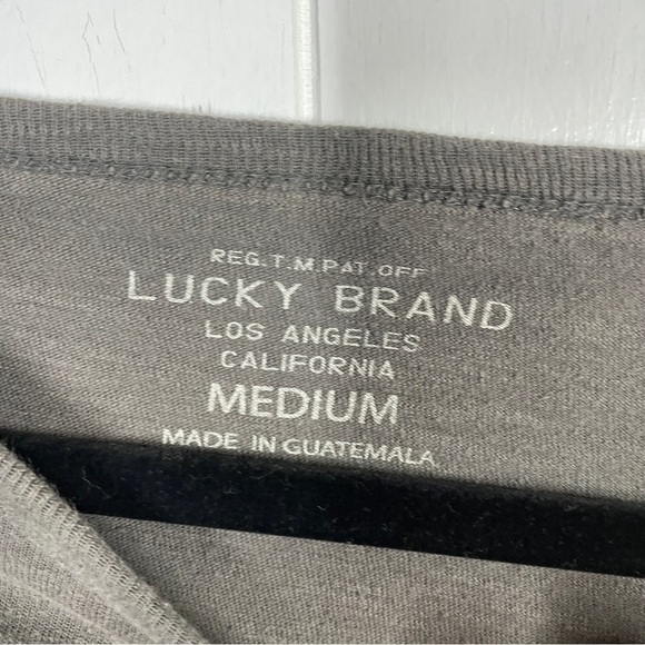 Lucky Brand I Want You USA Graphic Gray Short Sleeve Tee Medium - Picture 4 of 4